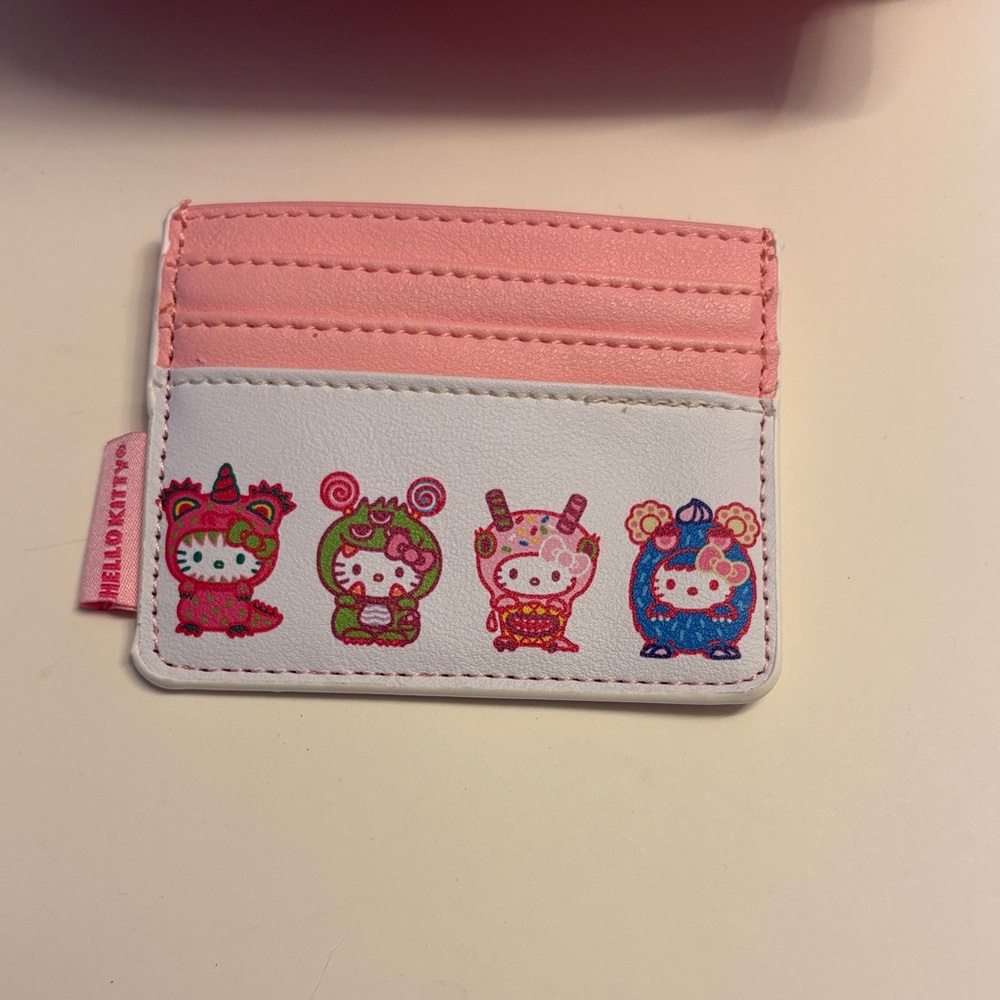 NWOT Loungefly Hello Kitty Monster Costumes Mini Backpack & Cardholder Set - Picture 5 of 6